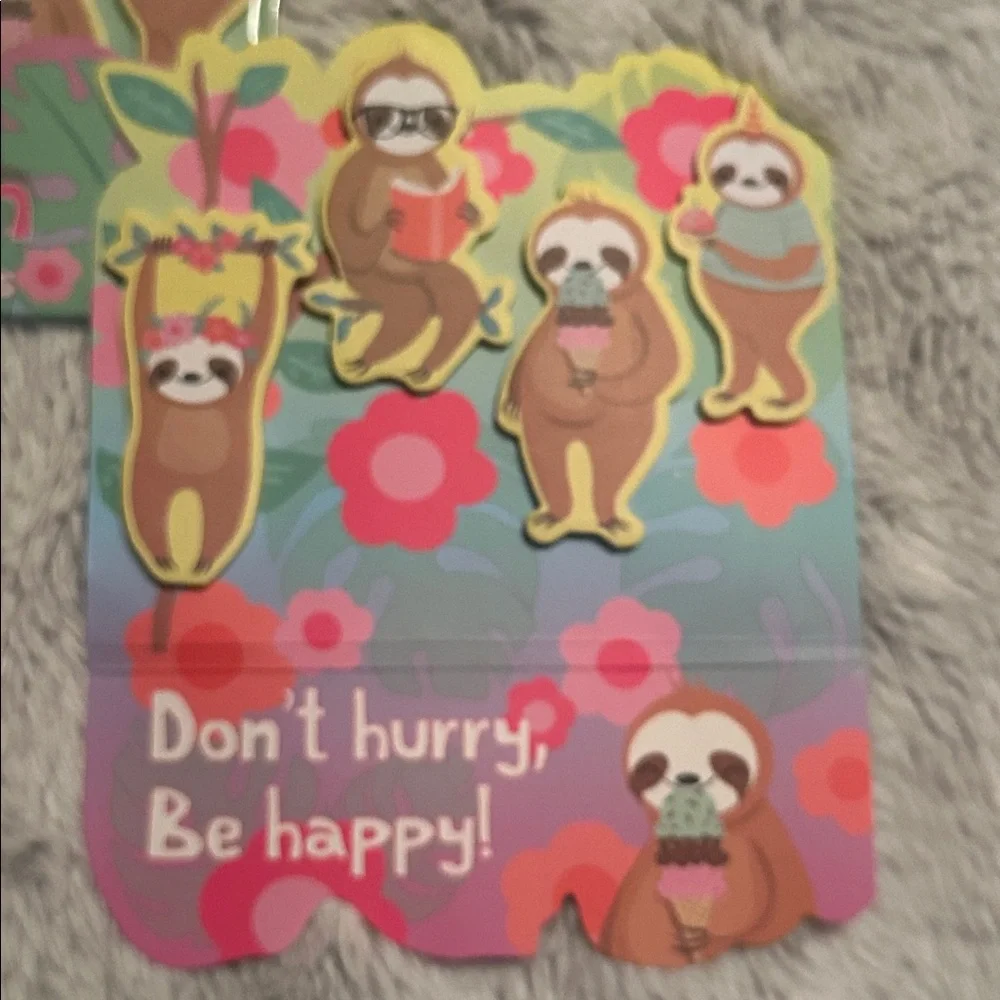 Set of 2 Sloth Page Markers